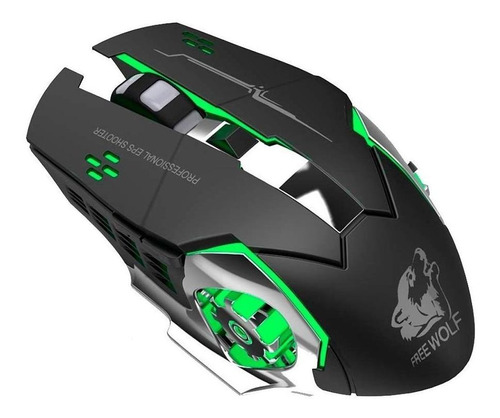 Cosmos Tech Mouse Gamer Free Wolf 4000 Dpi Gamers, Negro