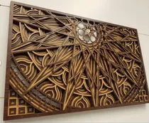 Comprar Cuadro Decorativo: Mandala 3d De Madera Multicapa: Arte