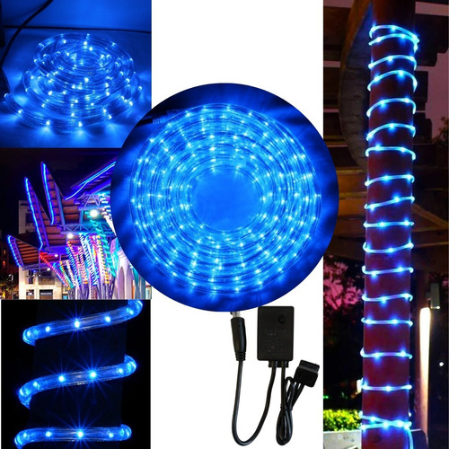 Luces de navidad y decorativas Dosyu dy-ice1000l-mt-3c 50m de largo 110V - azul con cable negro