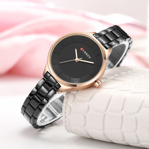 Reloj De Cuarzo Curren 9015 De Vestir Para Mujer A La Moda