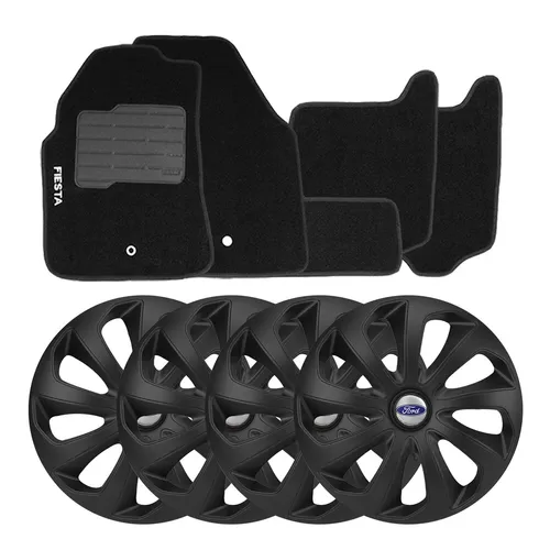 comprar Jogo De Calotas Esportivas Velox 14 Fosc Black + Tapete Bor