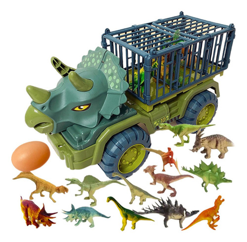 Niños Grandes Dinosaurio Triceratops Dinosaurios Verde