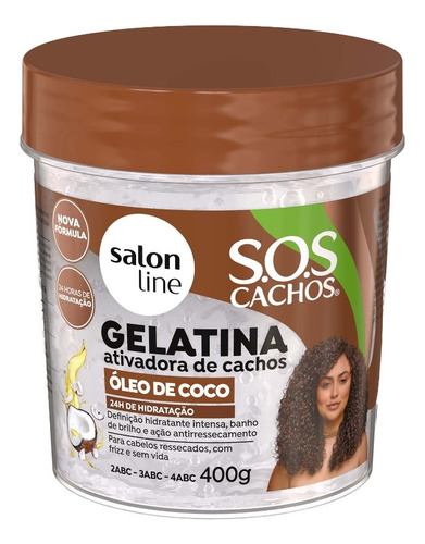Coco Sos Cachos Salon Line Kit Tratamento Com 8 Produtos