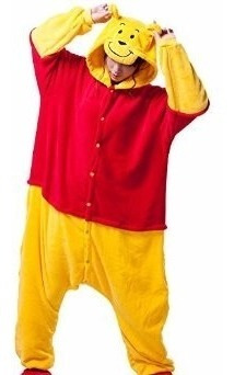 Pijama Winnie The Pooh Kigurumi Polar Para Adultos