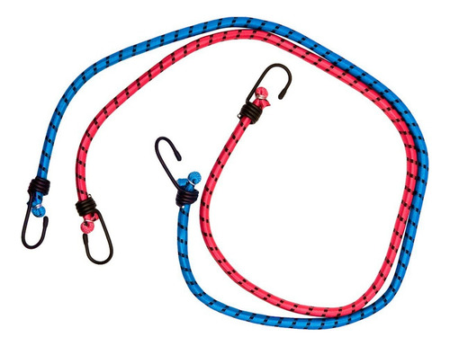 2 Tensor Liga Elastica Ganchos Sujecion Carga Equipaje Lonas