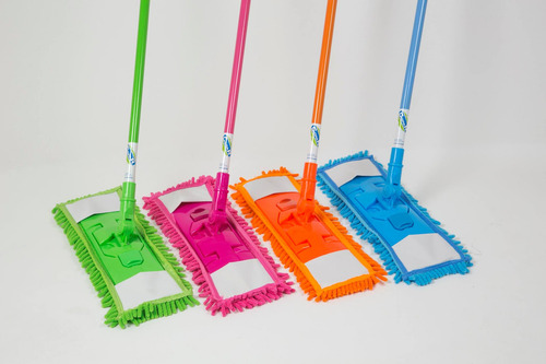 Mop De Limpieza, Base, Bastón Y Funda De Microfibra