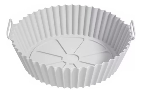 Molde Bandeja Silicona Contendr Reutlizble Airfryer Freidora Gris