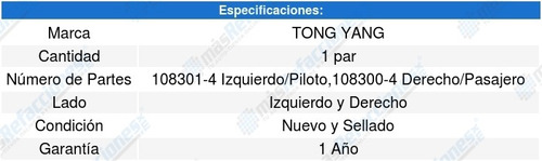 Kit-2 Tolvas/loderas Salpicaderas Chevrolet Spark 11 A 15