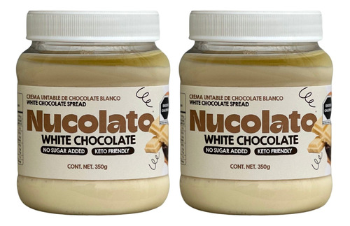 Nucolato Crema Untable Chocolate Blanco 2 De 350g S/azúcar