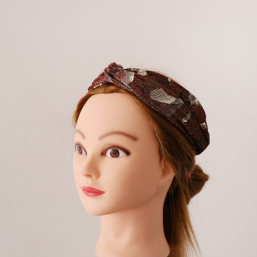 Diadema De Cabellero Mujer Turbante Elástico Con Nudo