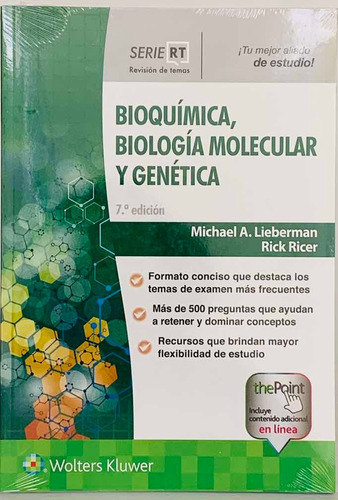 Bioquímica, Biología Molecular Y Genética Serie Rt Lieberman