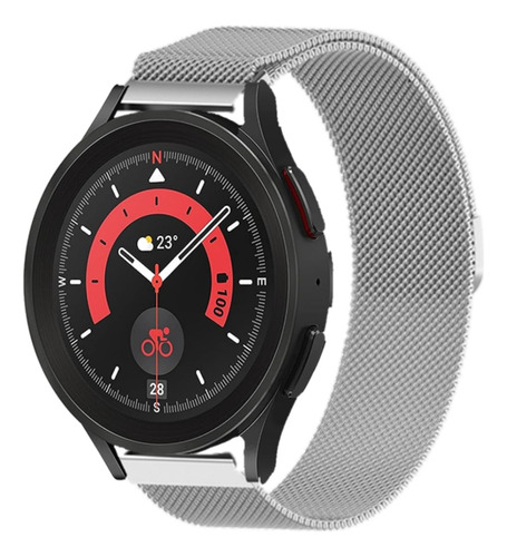 Malla Correa Metalica Para Smartwatch Moto Watch 100 1.3