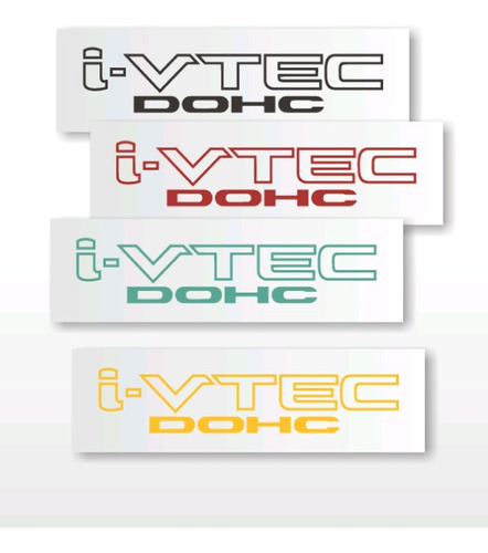 Par Emblemas Stickers Honda I-vtec Dohc