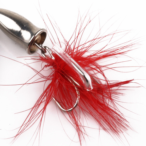 Cuchara De Metal Con Lentejuelas De Pesca, 8 Cm, Cebo, Pluma
