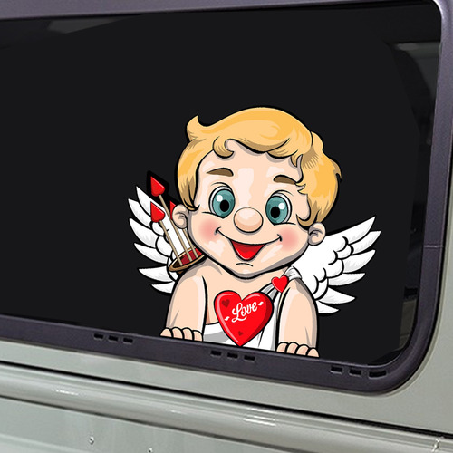 Adesivos De Cupido Do Dia Dos Namorados Para Carros | Decalq