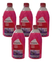 Comprar Kit 5 Un Fluido Orgânico Pu002F Radiadores 1 Litro Wurth Rosa