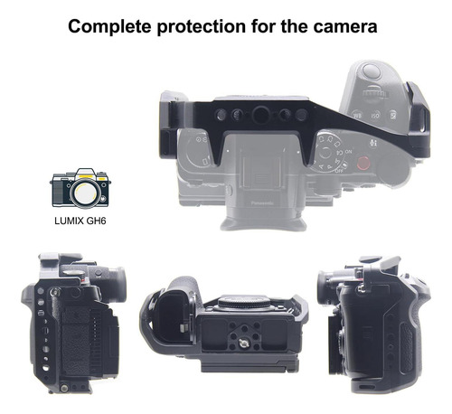 Anntery Gh6 Cage Para Panasonic Lumix Gh6 Capa Completa Con