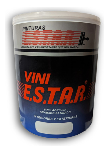 Pintura Estar Mate Ó Satinado Blanco Viniestar 4 Litros