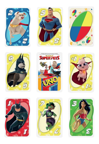 Uno Junior Dc League Of Superpets - Juego De Cartas Para Niñ