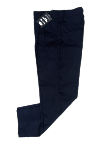 Pantalón Escolar Gabardina Azul Marino Talla 28-34 Maiker