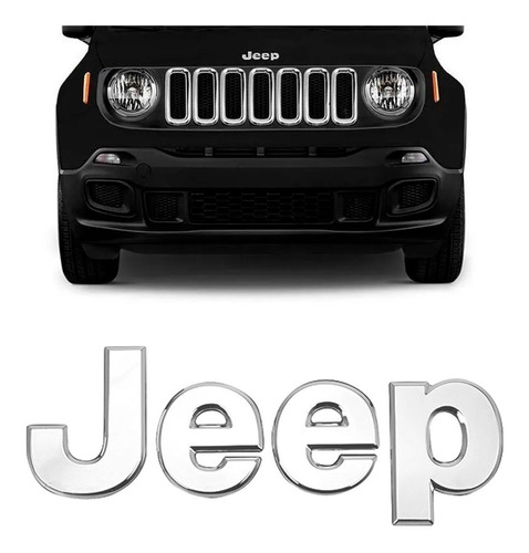 Emblema Letreiro Capo Jeep Renegade 2015/2018 Cromado Oferta