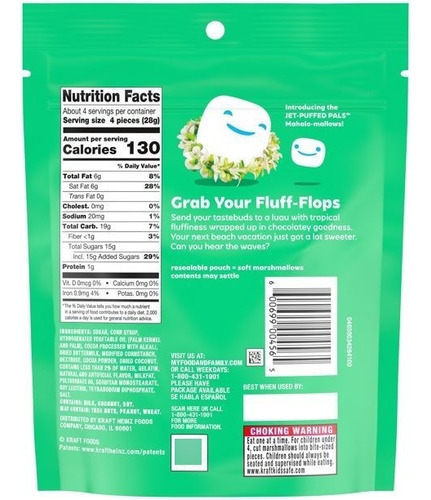 Jet Puffed Bites Coconut 113grs.