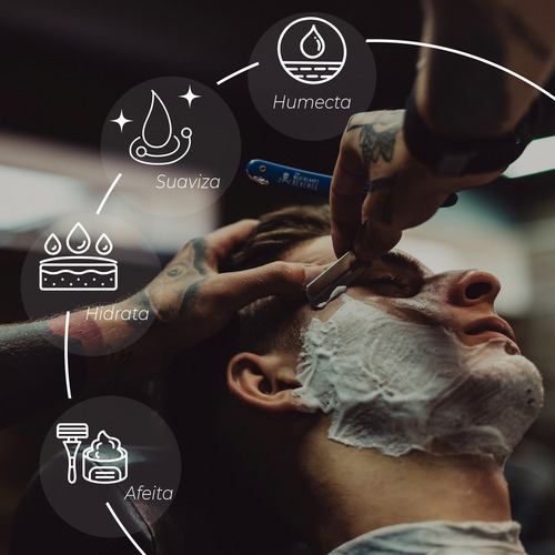 The Shaving Co Kit Rastrillo Negro Crema De Afeitar Lavanda