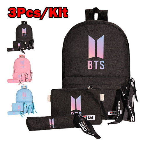 3pcs/kit Bts Merch Mochilas Estilo Coreano