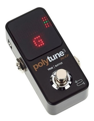 Tc  Electronic Polytune 3 Noir Pedal Afinador De Guitarra Color Negro