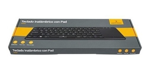 Teclado Inalambrico Touch Pad Perfect Choice Pc-201021 Negro