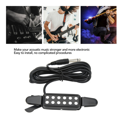 Transductor Eléctrico Para Guitarra Folk, Captador Acústico