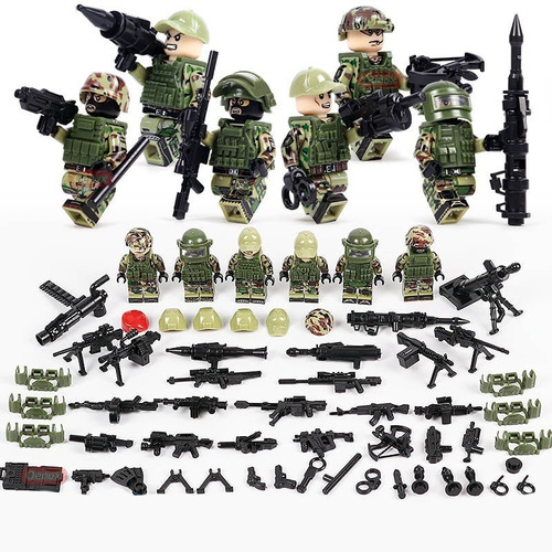 6alpha Fuerza Soldado De Bloques Y Figuras Para Arma Juguete