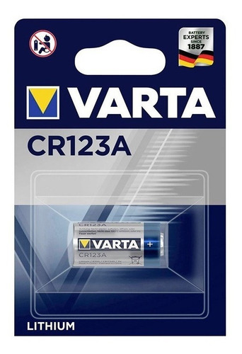 Imagen 2 de 6 de Pila Cr123a - Varta - Litio - 3v - Alemana