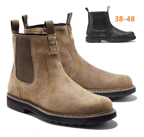 Botas Chelsea Para Hombre De Talla Grande 38-48, Botines De