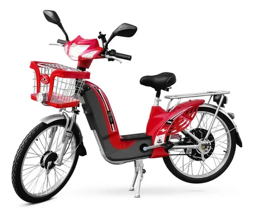 Bicicleta Elétrica Bike Pop 48v 15ah Vermelha 24 | MercadoLivre