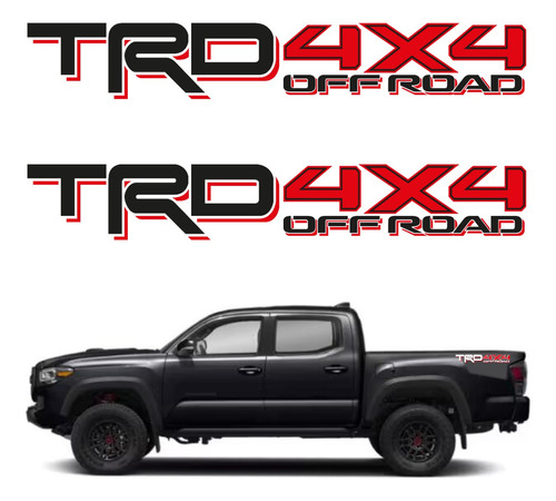 Sticker Vinil Calca Toyota Tacoma Trd 4x4 Off Road 2016-2024