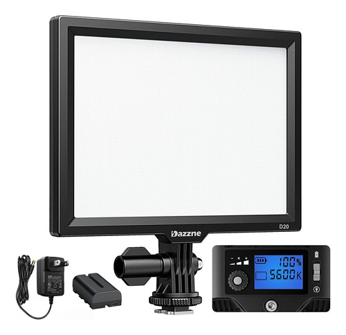 Panel De Luz De Video Led D20 Con Pantalla Lcd, 16 W, B...