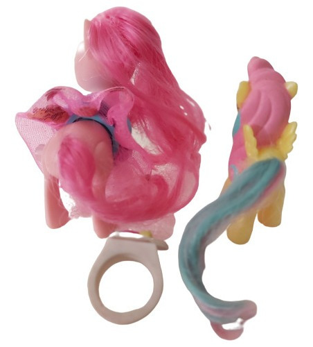 My Little Pony Pinkie Pie Gira Falda Fluttershy Mcd Y Anillo (Usado)