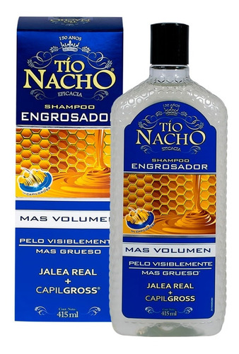 Tío Nacho Shampoo Engrosador Mas Volumen Jalea Real Local