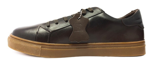 Tenis Urbano Para Caballero Estilo Sneaker Piel Genuina