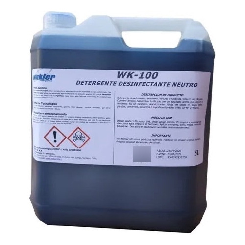 Detergente Desinfectante 5 L Wk-100