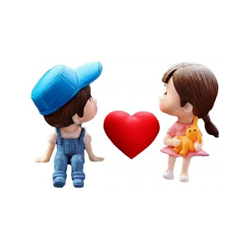 Clip Ambientador Boy & Girl Blue Heart