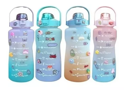 HUIN Botella de agua para la escuela, niños y niñas, botella de agua con  popote, sin BPA, reutilizab…Ver más HUIN Botella de agua para la escuela