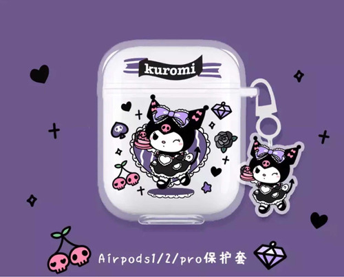 Funda Para AirPods Kuromi By Hello Kitty