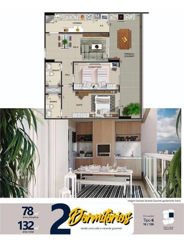 Imagem 11 de 16 de Apartamento, 2 Dorms Com 78.73 M² - Aviação - Praia Grande - Ref.: Vno205 - Vno205