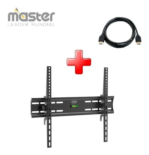 Soporte C/ Inclinacion Smart Tv 26 A 60 Pulgadas + Hdmi 1,5