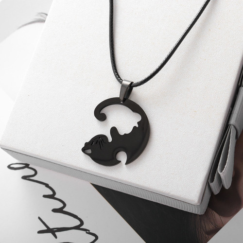 Pack 2 Collares Con Colgante De Gatos, Gatitos Pareja