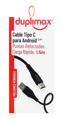 Cable De Carga Y Transferencia Usb Tipo C Duplimax 2a 245010