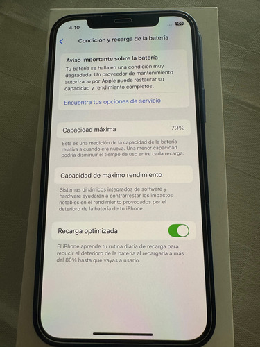 iPhone 12 De 128gb Color Azul (usado) (Usado)