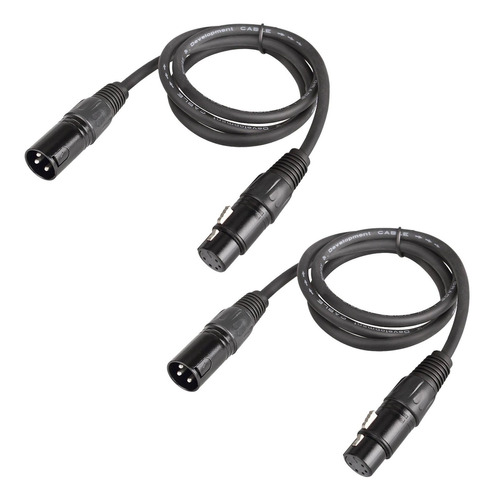 Cable Dmx De 3 Pines A 5 Pines. Paquete Con 2